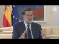 Rajoy dice que la unidad de España no puede ser objeto de ninguna mediación