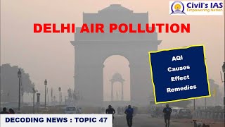 DECODING NEWS : DELHI AIR POLLUTION [Commission for Air Quality Management]