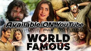 World Famous Lover 2021 New Released Hindi Dubbed Movie Vijay Deverakonda, Available On YouTube