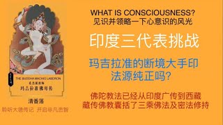 【玛吉拉准佛母传11】 印度三代表来挑战   WHAT IS CONSCIOUSNESS? 见识并领略一下心意识的风光/ 其法源纯正吗？人身404种疾病。大手印传承之父