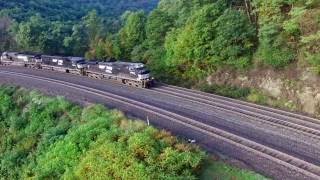 Railfanning Altoona by drone