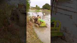 John Deere tractor stuck in mud #shorts #tractor
