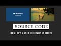Image hover with text Overlay Effect ( Source Code )