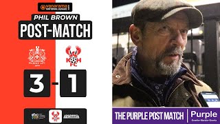 🟪 18 Feb | PURPLE POST-MATCH | Phil Brown on Marine defeat