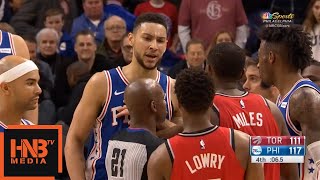 Ben Simmons Ejected From The Game / Sixers vs Raptors
