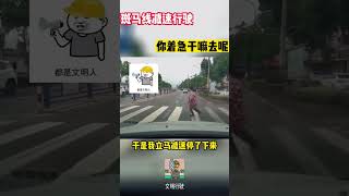 斑马线前礼让行人，你着急干嘛去呢#shorts  #交通安全 #交通安全猿 #安全駕駛