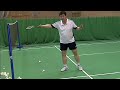 badminton backhand spin net shot