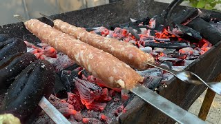 Lüle kabab Toyuqla👌 Kartoshka quyruq! Toyuq kababi! Люля-кебаб из курицы