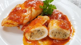 super yummy stuffed squids soft and easy for Christmas Eve dinner authentic  italian recipe