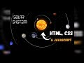 Solar System | HTML CSS JAVASCRIPT #shorts