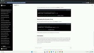 Creating a dynamic array using numpy in python