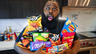 Eating the Most EXOTIC SNACKS in the WORLD!