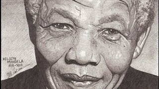 Nelson Mandela a Tribute - Time Lapse Art - A Dredfunn Pencil - photorealistic drawing