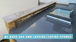 Fitting capping/coping stones on a parapet wall