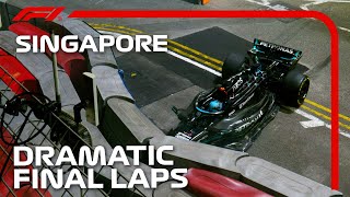 Russell Crashes Out In Dramatic Fight For Win | 2023 Singapore Grand Prix
