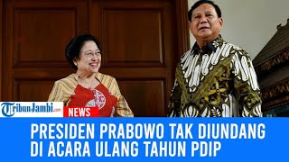 Presiden Prabowo Tak Diundang Di Acara Ulang Tahun PDIP, Ketua DPP Beberkan Alasan: Sederhana