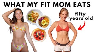 what my fit mom eats in a day l realistic & healthy recipes, cooking korean food & eating tacos