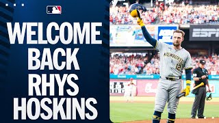 Rhys Hoskins homers in his return to Philly!