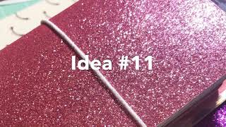 Craft Fair Series 2019- Glitter Faux Leather Personal Travelers Notebooks-Idea #11