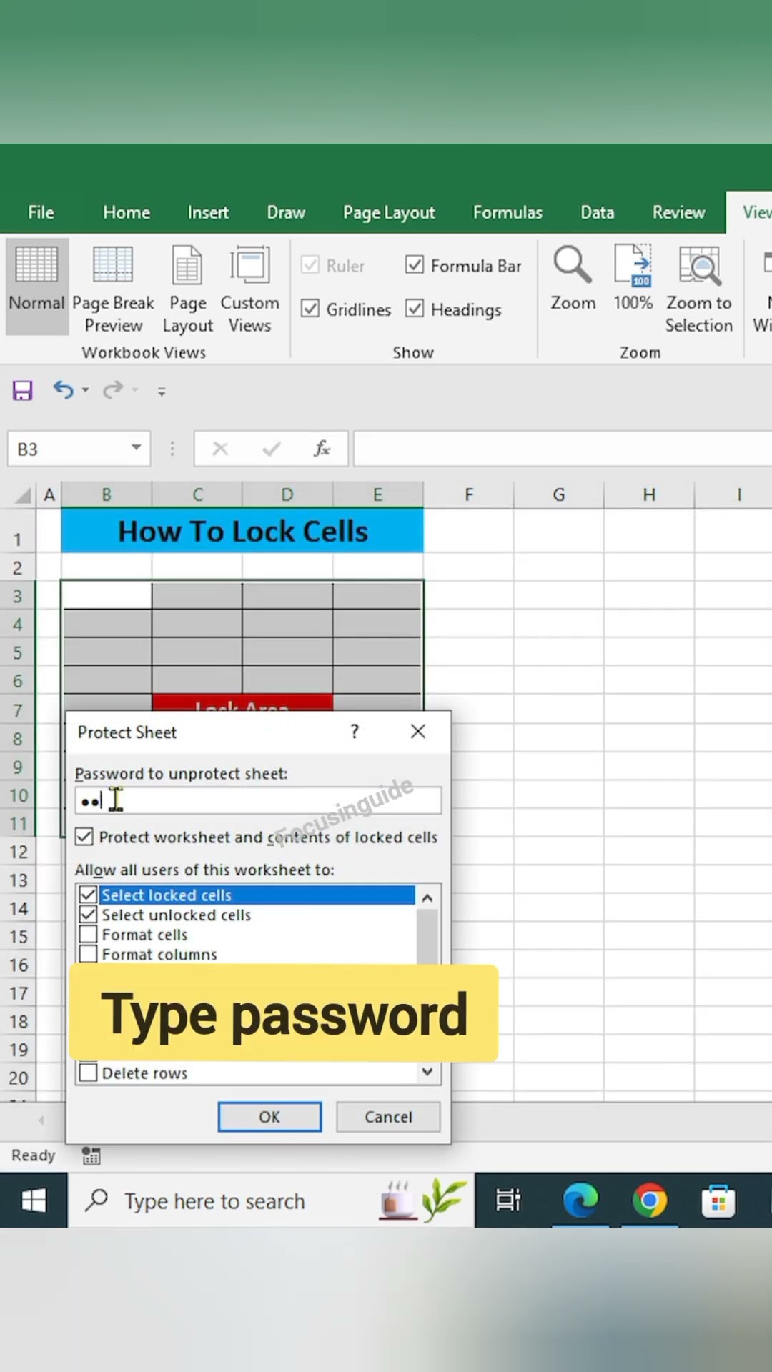 Советы и рекомендации по блокировке ячеек Excel #exceltips #tutorial #focusinguide #shorts