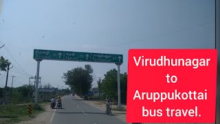 virudhunagar to aruppukottai bus travel in tamilnadu india.