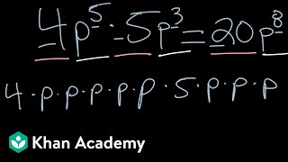 Multiplying monomials | Algebra I | Khan Academy