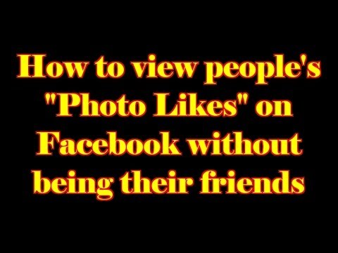 How to view people's How to view people's