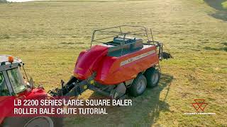 Roller Bale Chute Tutorial on a Hesston by MF LB2200