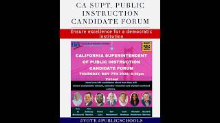 California Supt. of Public Instruction Candidate Forum 2026