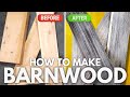 How To Make Your Own Barnwood and Age Wood EASY Techniques!