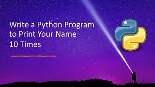 Write a Python Program to Print Your Name 10 Times - Using iter function