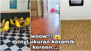 vinyl tile motif polos, kayu dan marmer | vinyl lantai ukuran keramik