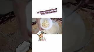 Ice Cream Cheese Flavor with Marshmallow | Home made Ice Cream #shorts #icecream #imjennai