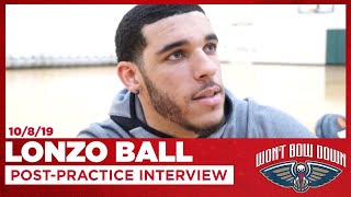 Lonzo Ball on Pelicans Playing Unselfishly | Pelicans Practice Interview