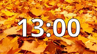 13 Minute Autumn/Fall  Countdown Timer With Music and Alarm (Simple Beep)