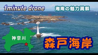 【1min. drone #98】神奈川県葉山町・森戸海岸～湘南の魅力満載～