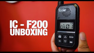 ICOM F200 Unboxing