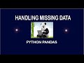 Filtering And Filling In Missing Data : Python Pandas