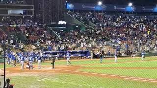 Licey ataca temprano con cuadrangular de Francisco Mejía y se adelanta 5-0 en la Serie Final