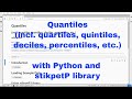 Python - Quantiles and Quartiles with stikpetP