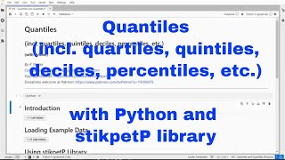 Python - Quantiles and Quartiles with stikpetP