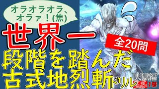 【全20問】世界一段階を踏んだ古式地烈斬ドリル【万魔殿パンデモニウム零式：天獄編１層ギミック】