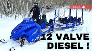 We found an Italian Diesel Snowmobile!