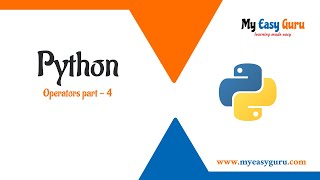 Python Hindi | Python Operators part 4 | Python for Beginners Hindi | Python Tutorial Hindi 2021