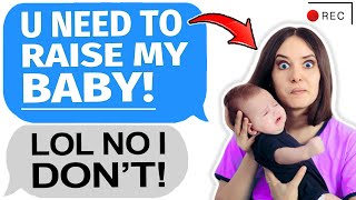 r/Entitledparents Wild Karen DEMANDS I Raise Her Baby!