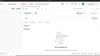 3.7 Testing WebSocket Connection Using PostMan