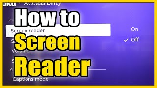 How to Turn OFF Screen Reader & Talking Voice on ROKU Device (Fast Method)
