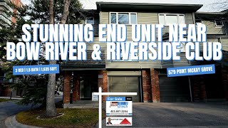 Stunning End Unit Near Bow River \u0026 Riverside Club