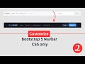 How to Customize Bootstrap 5 Navbar CSS only 2