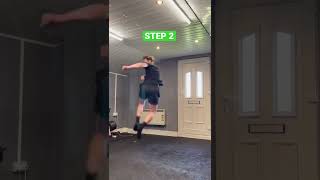 Jump spin kick | STEP BY STEP #shorts